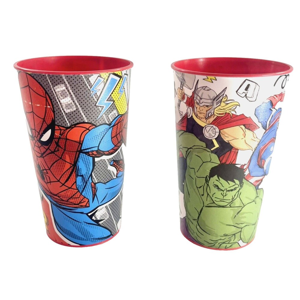 Marvel Spider-Man and The Avengers 2 Piece 12 oz Cup Set of 2